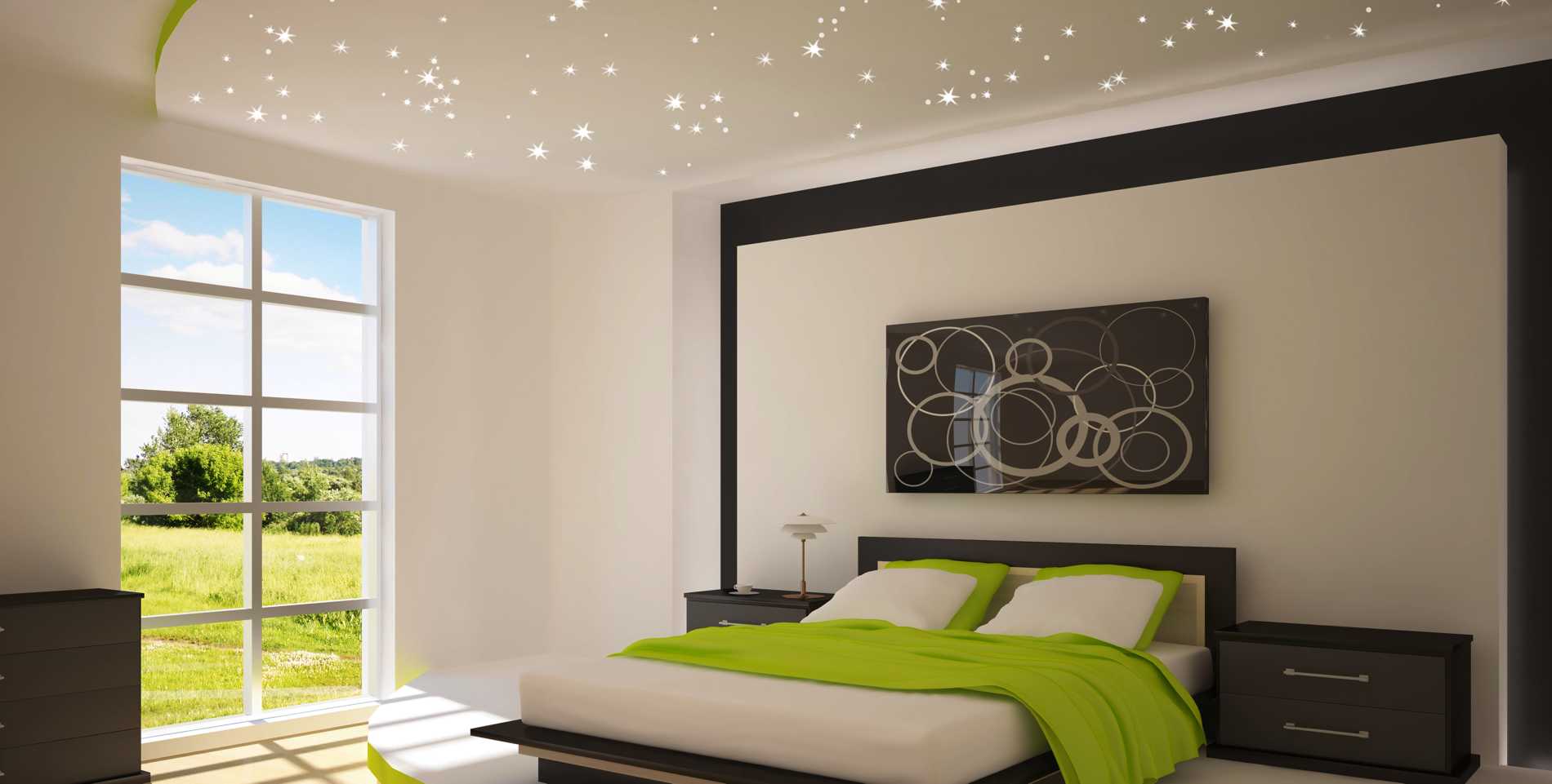 Pix-Light Sternenhimmel im Schlafzimmer