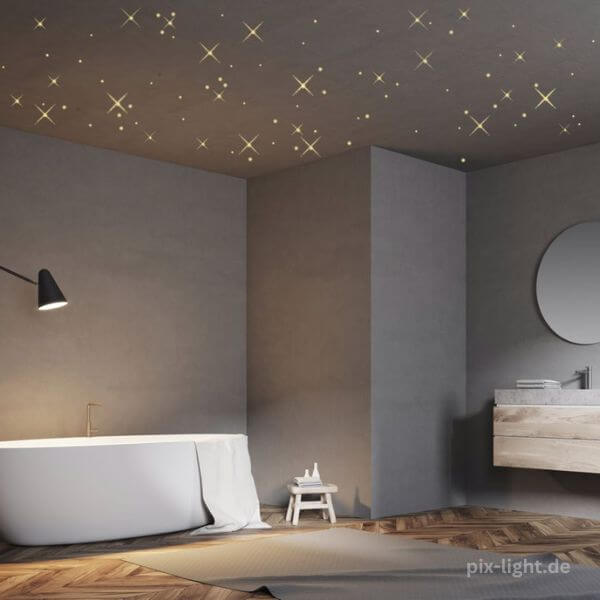 Pix-Light Sternenhimmel im Badezimmer