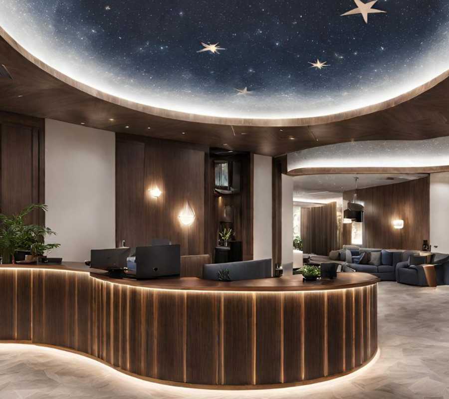 Pix-Light Sternenhimmel Rezeption Hotel
