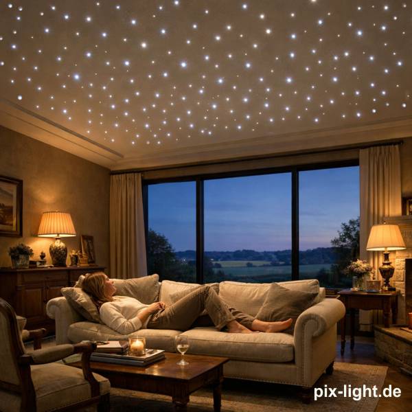 Sternenhimmel im Wohnzimmer von Pix-Light