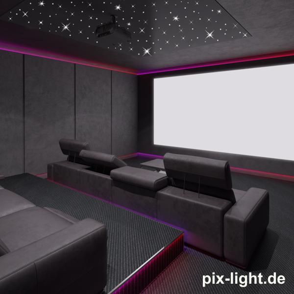 LED-Sternenhimmel fuer Heimkino