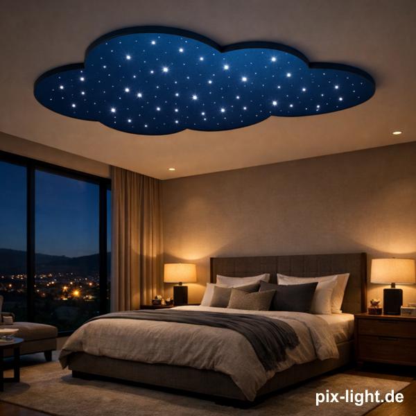 pix-light sternenhimmel wolke blau schlafzimmer