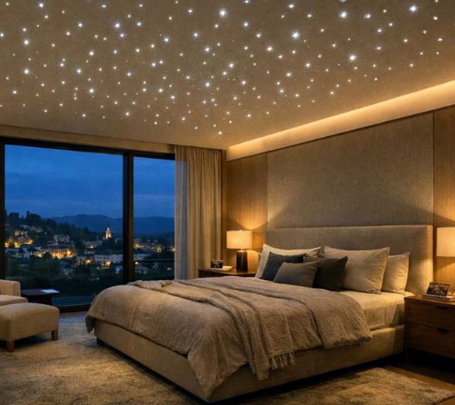 Pix-Light Sternenhimmel im Schlafzimmer