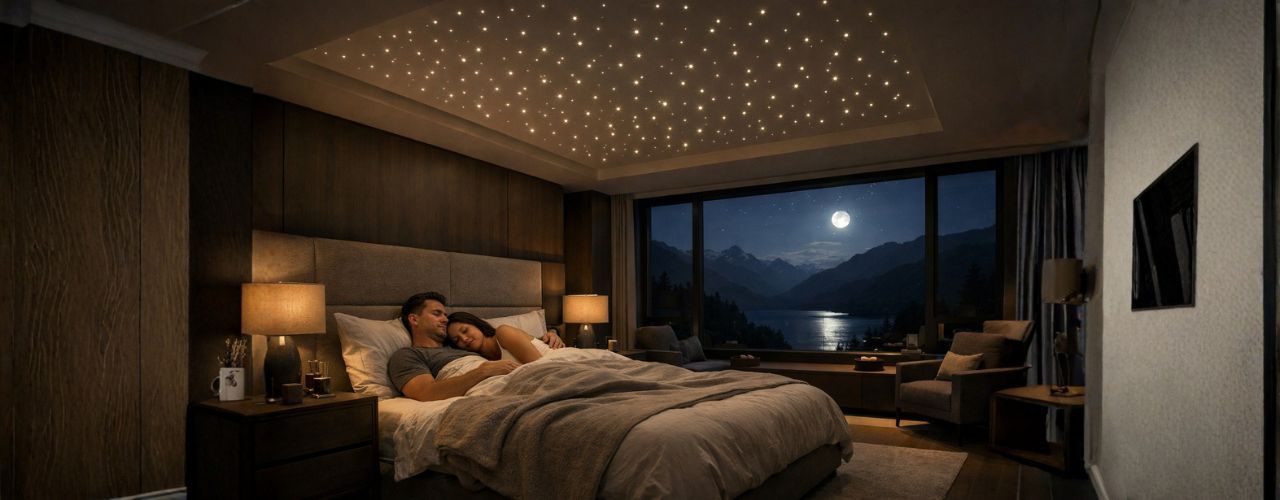 Sternenhimmel in Ferienwohnung werten diese auf.